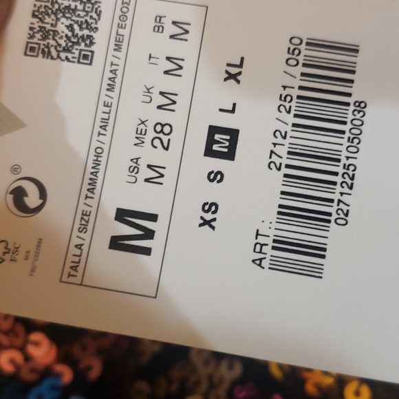 Zara Multicolored Faux Wrap Sequin Mini Skirt Bloggers favorite - Picture 9 of 9